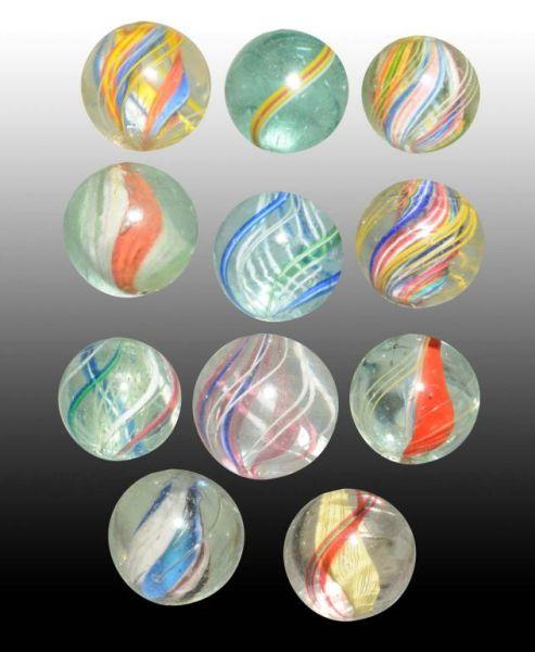 Appraisal: Lot of Assorted Swirl Marbles Condition Excellent Plus Size Range