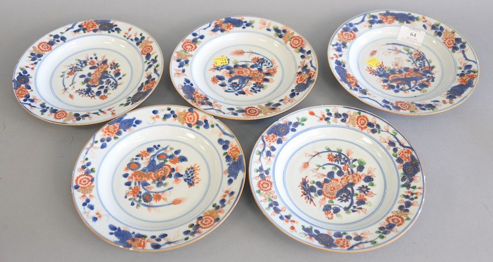 Appraisal: Set of five Chinese Imari porcelain dessert plates th century