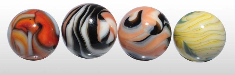 Appraisal: Lot of Christensen Agate Marbles Description Includes two flames Condition