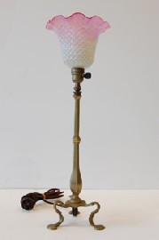 Appraisal: VICTORIAN BRASS TABLE LAMP