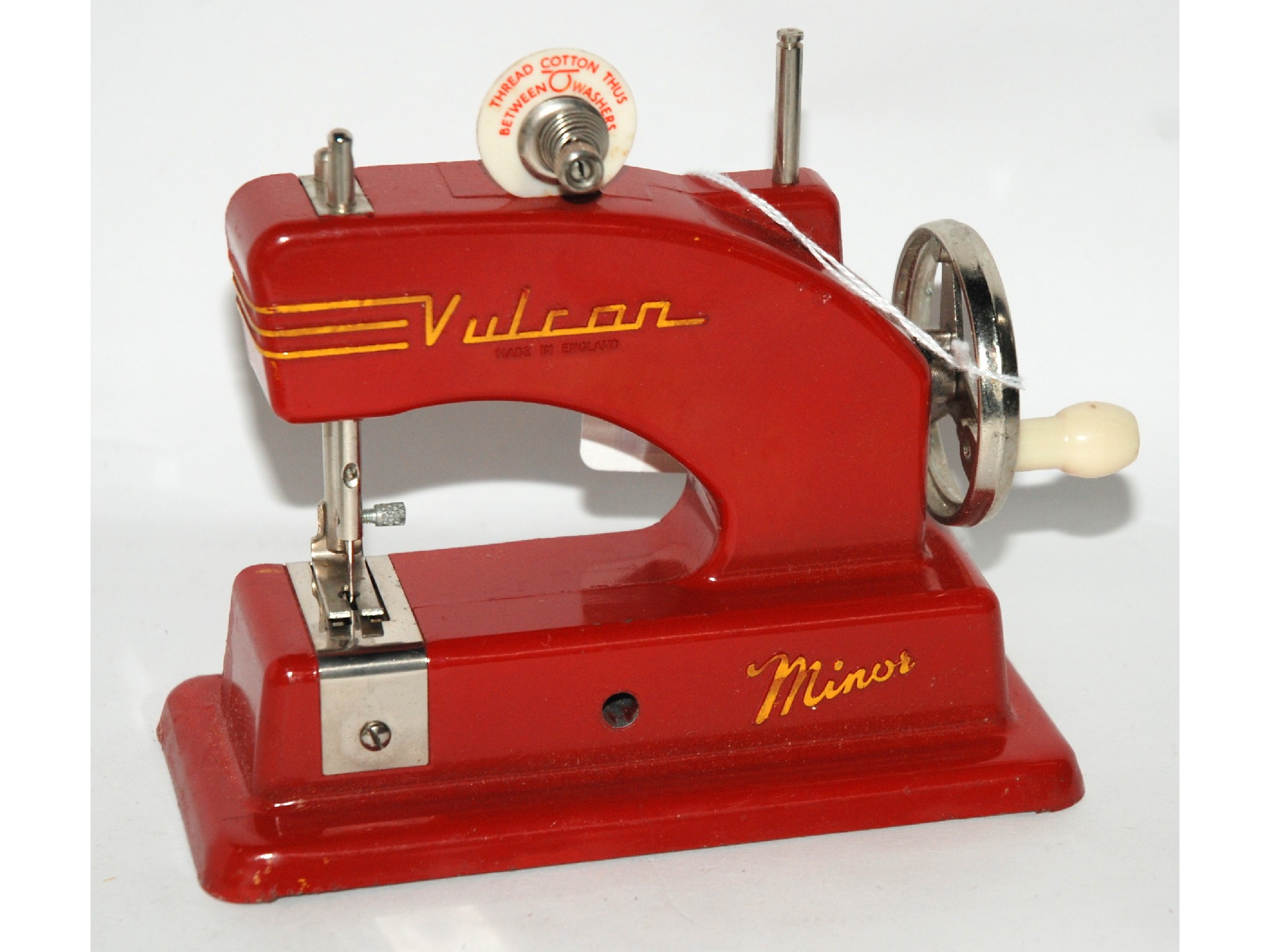 Appraisal: A Vulcan child's sewing machine in original box box damaged