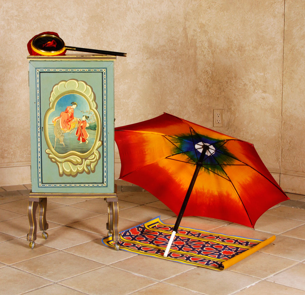 Appraisal: - Truncated Parasol with Production Cabinet Truncated parasol with rolling