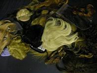 Appraisal: LOT OF WIGS Assorted sizes some human hair LOT OF