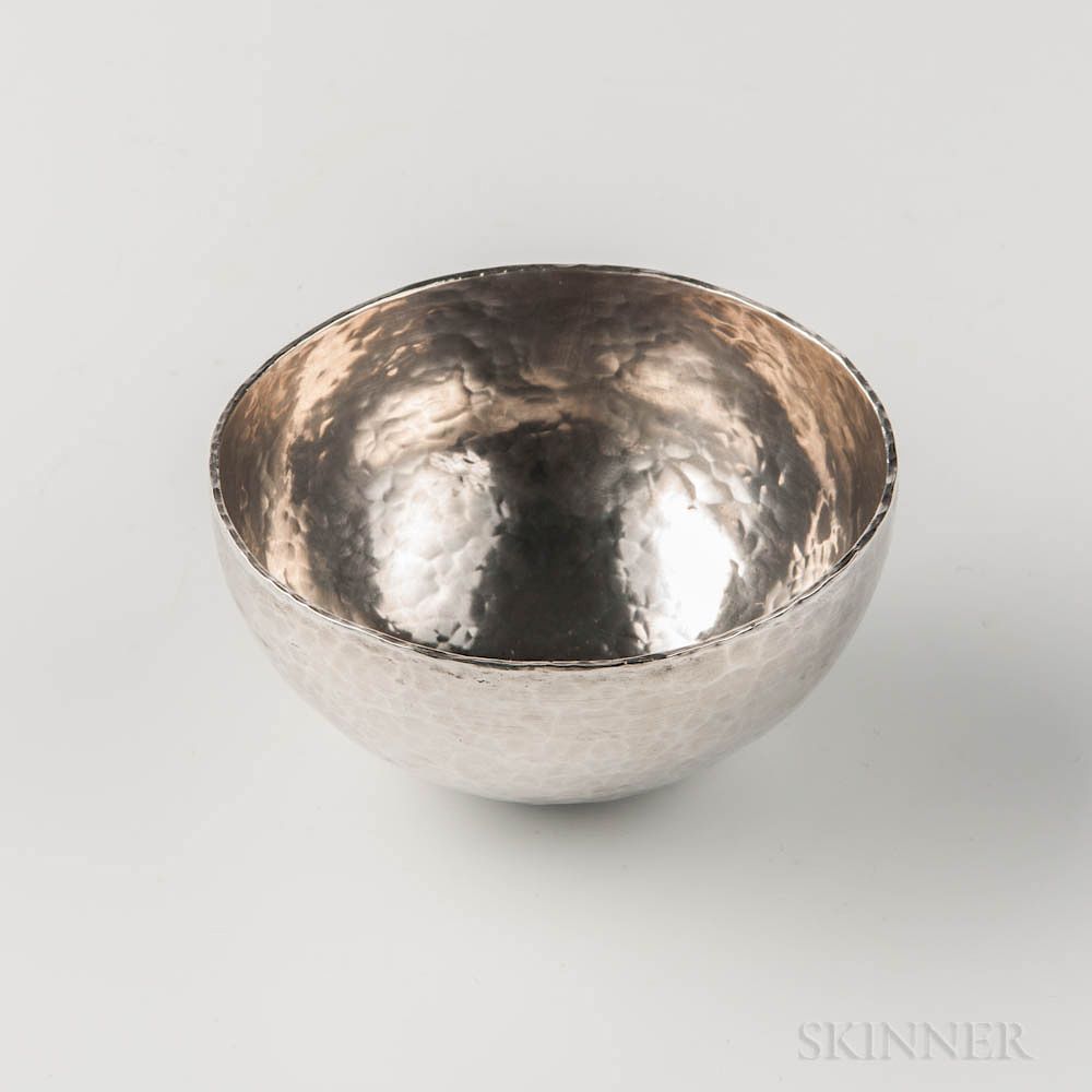 Appraisal: Harry Osaki Silver Bowl Harry Osaki Silver Bowl California mid-