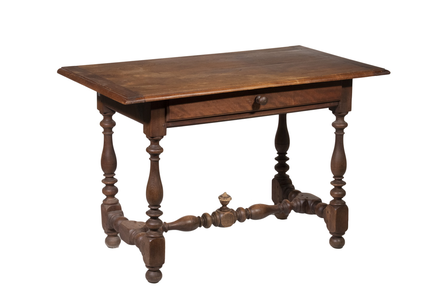 Appraisal: EARLY FRENCH CANADIAN TAVERN TABLE th c Quebec Walnut Single