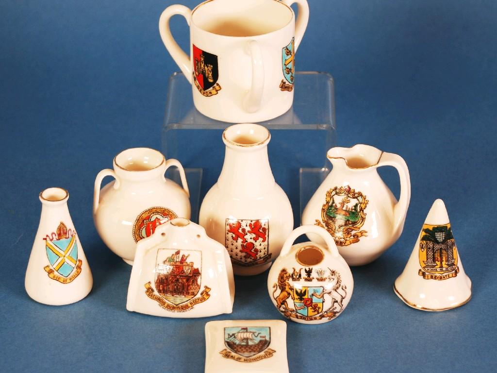 Appraisal: THIRTY ONE PIECES OF GOSS MINIATURE CRESTED CHINA including Caerleon