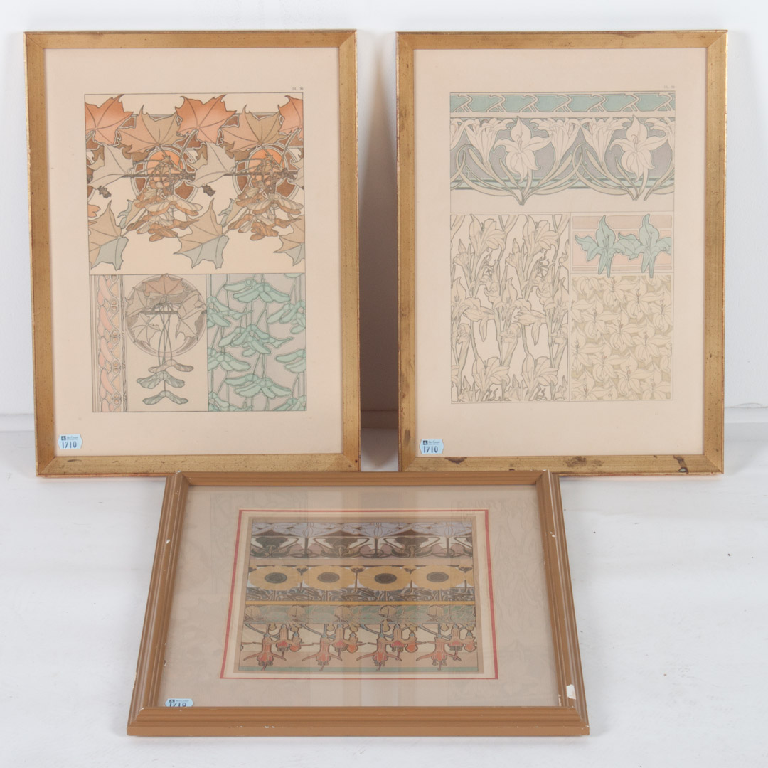 Appraisal: Alphonse Mucha plates from Documents Decoratifs Czech - Plates and