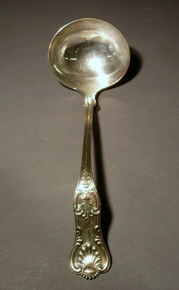 Appraisal: Sterling silver Kings pattern ladle by J E Caldwell l