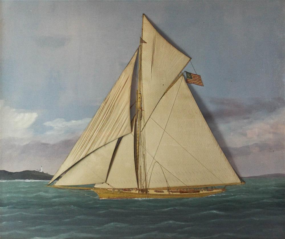 Appraisal: THOMAS WILLIS CONNECTICUT - AMERICAN YACHT VOLUNTEER WINNER OF THE