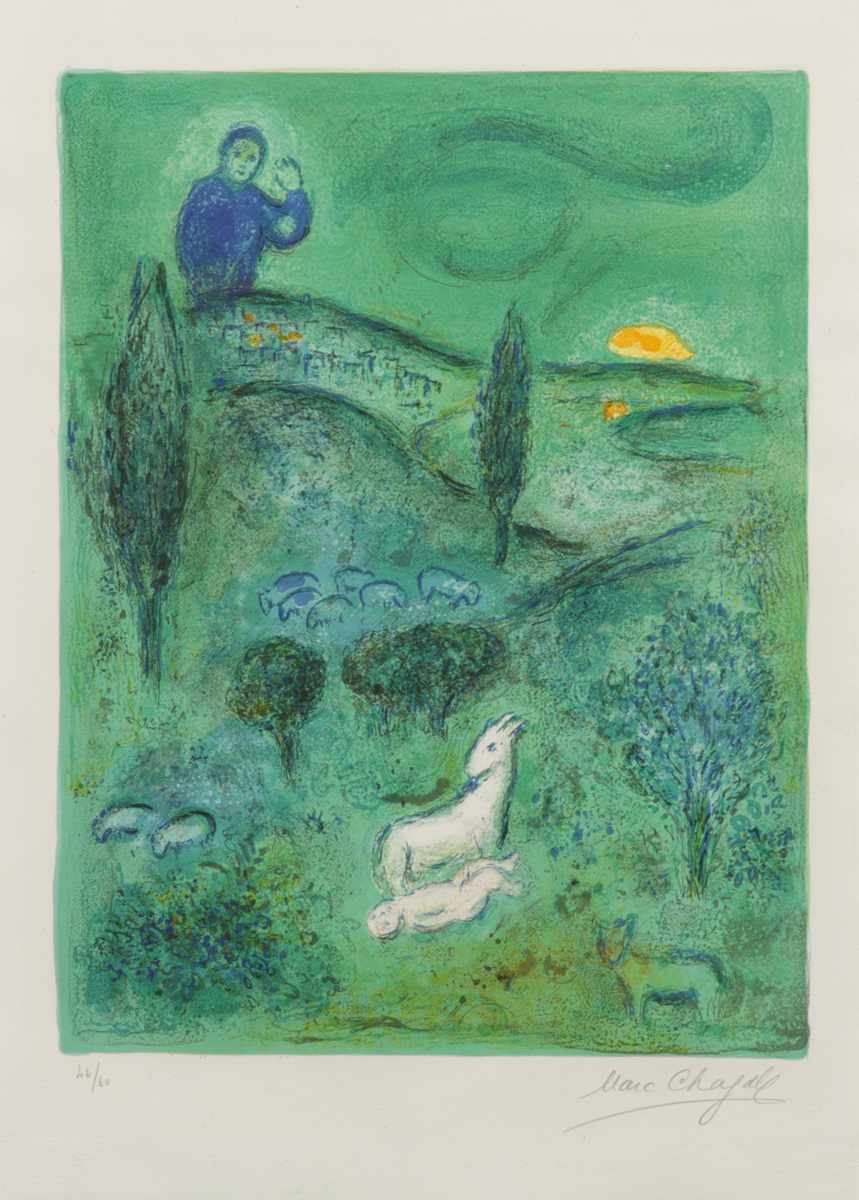 Appraisal: Marc Chagall French - Lamon Discovers Daphnis from Daphnis and