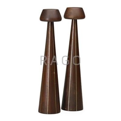 Appraisal: PAUL EVANS - PHIL POWELL - DESIGNERS INC Two candlesticks