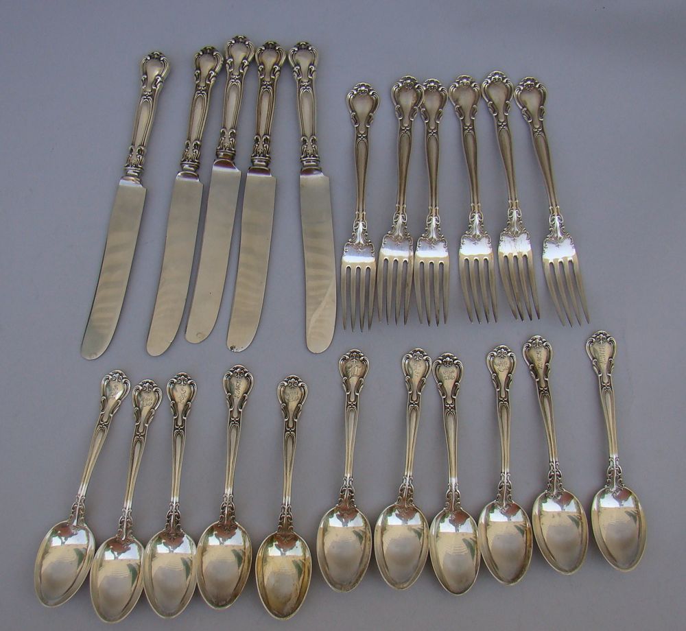 Appraisal: GORHAM STERLING SILVER PARTIAL FLATWARE SERVICE In the Chantilly pattern