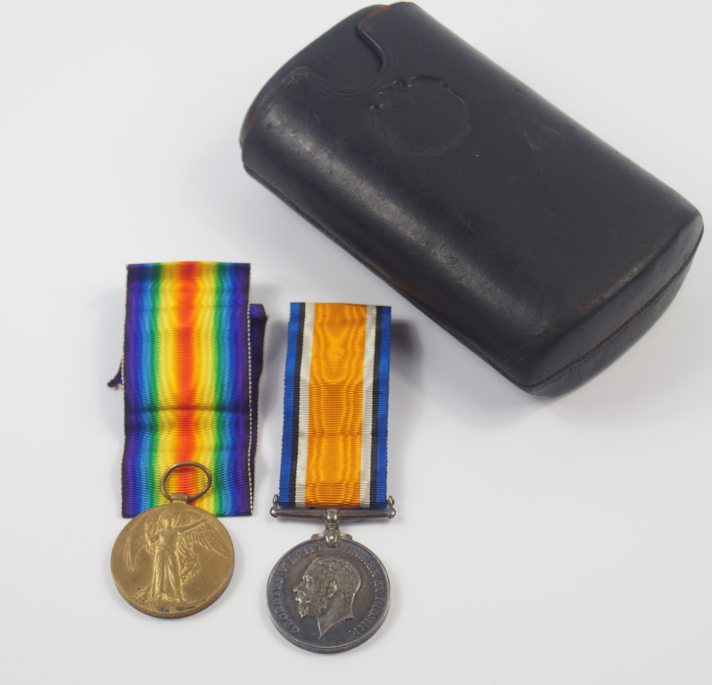 Appraisal: Great War and Victory medals to Pte P Kenny Norfolk