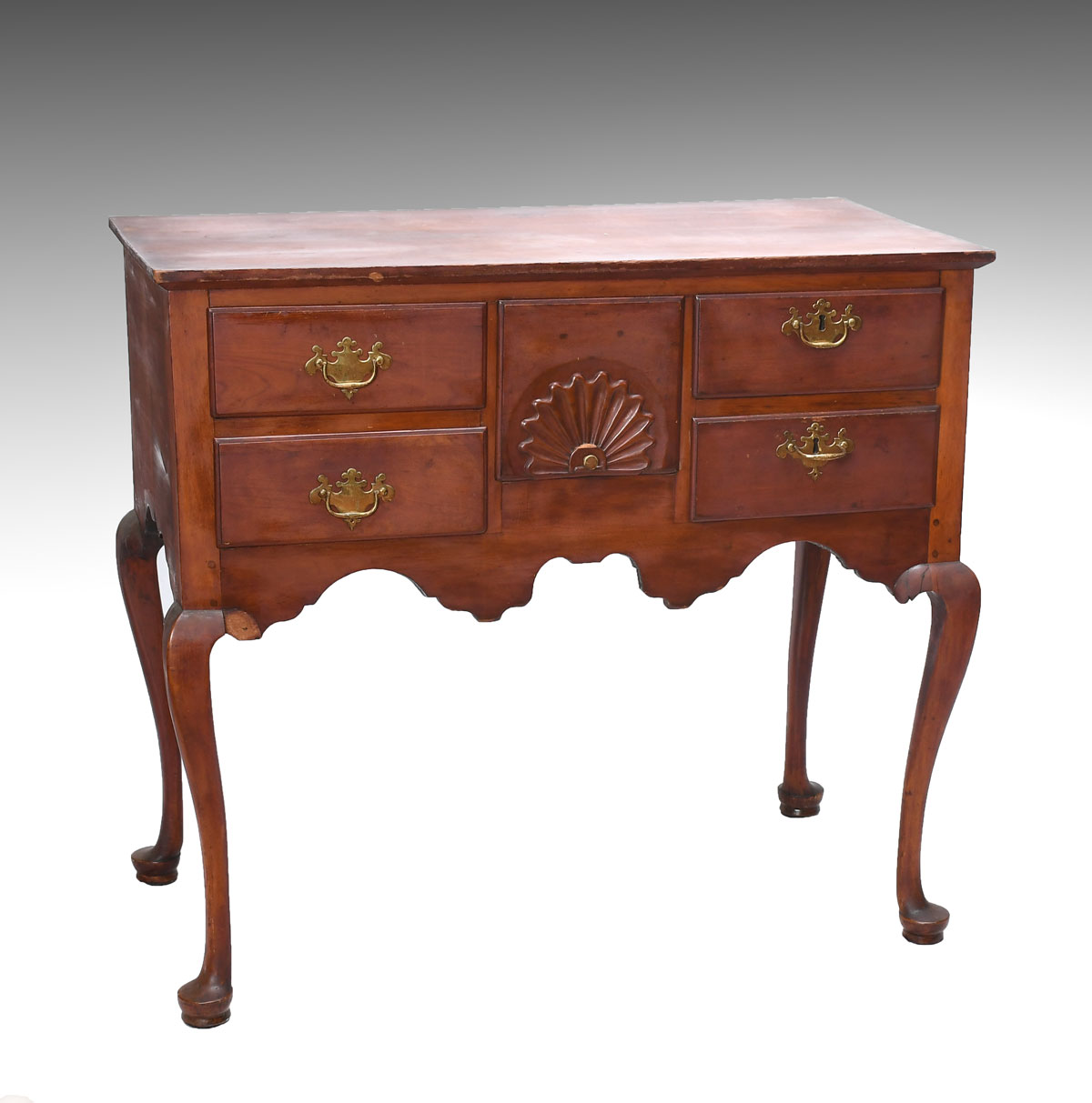 Appraisal: QUEEN ANNE DRESSING TABLE HIGH BOY BASE Queen Anne period