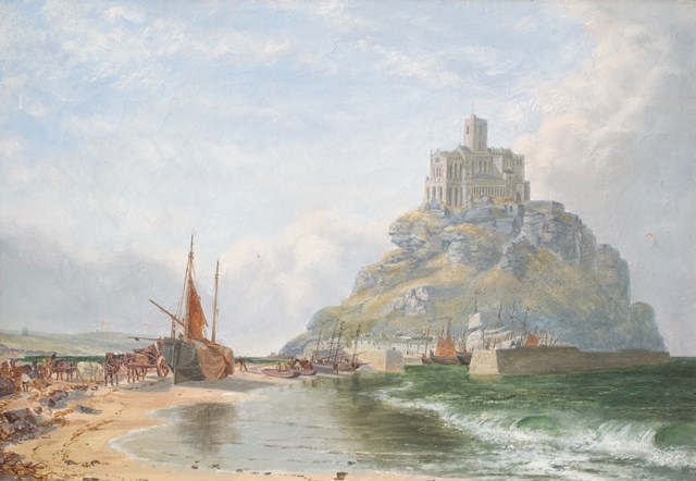 Appraisal: Circle of James Webb St Michaels Mount oil on canvas