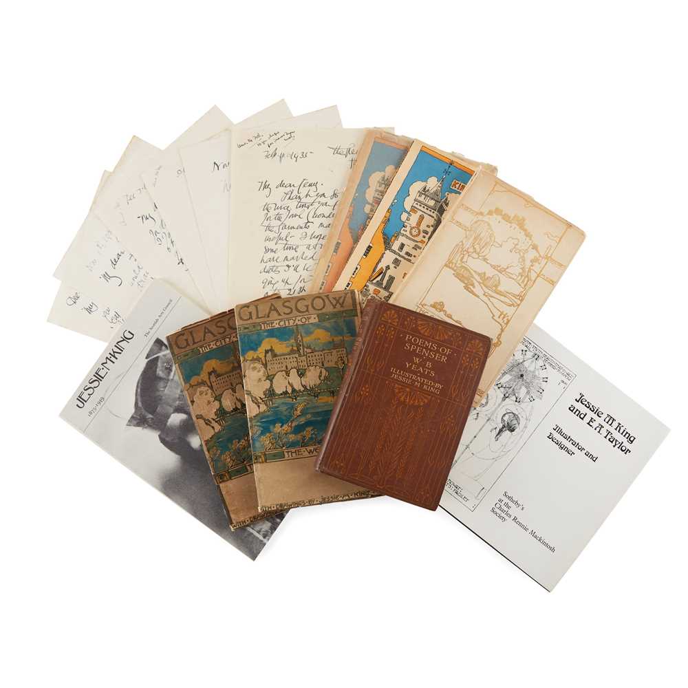 Appraisal: KING JESSIE M AUTOGRAPH LETTERS AND ILLUSTRATED VOLUMES Autograph letters