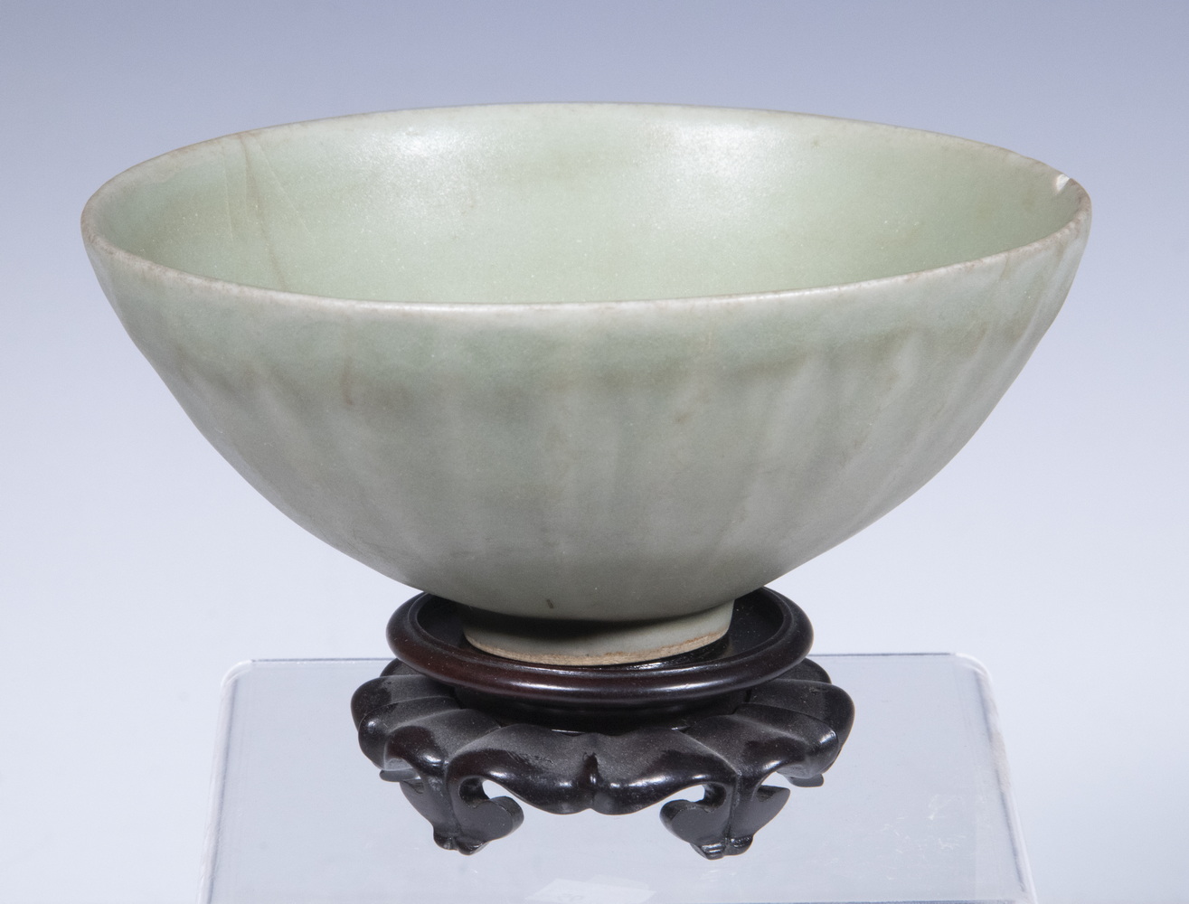 Appraisal: CHINESE CELADON LOTUS BOWL Song Style Longquan Celadon Glazed Bowl