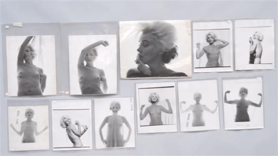 Appraisal: GROUP BERT STERN MARILYN MONROE LAST SITTING PHOTOGRAPHS Eleven ca