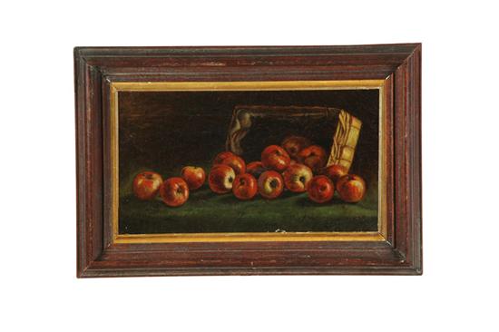 Appraisal: STILL LIFE WITH APPLES AMERICAN SCHOOL ND HALF- TH CENTURY