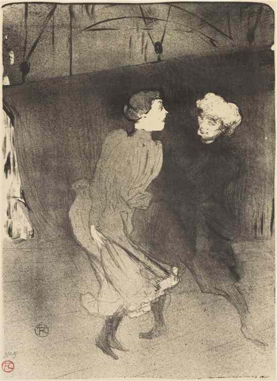 Appraisal: Henri de Toulouse-Lautrec French - Repetition generale aux folies Bergere