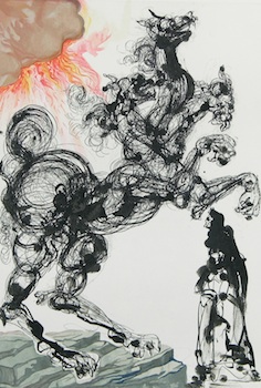 Appraisal: Image by Salvador Dali Spanish - Cerberus canto image from