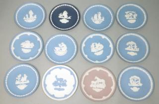 Appraisal: WEDGWOOD Mother's Day Jasperware Plates All y WEDGWOOD Mother's Day