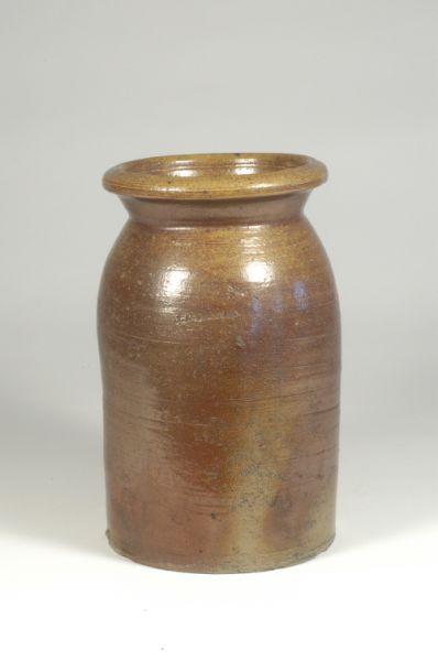 Appraisal: Signed JD Craven Salt glazed stoneware jar H W Excellent