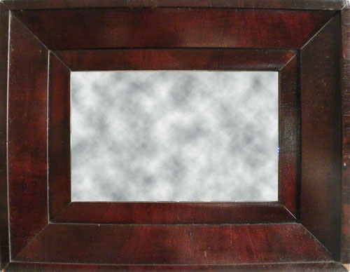 Appraisal: Late Federal looking glass ca together with a mahogany mirror