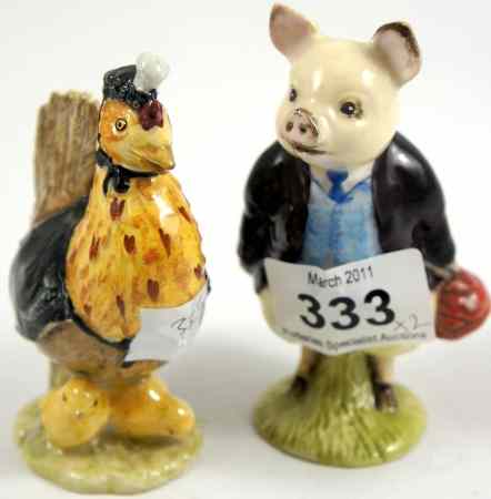 Appraisal: Beswick Beatrix Potter Figures Piggling Bland and Sally Hennypenny both