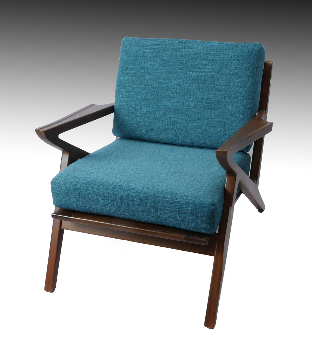 Appraisal: POUL JENSEN MID-CENTURY MODERN ''Z'' CHAIR Danish mid-century modern teakwood