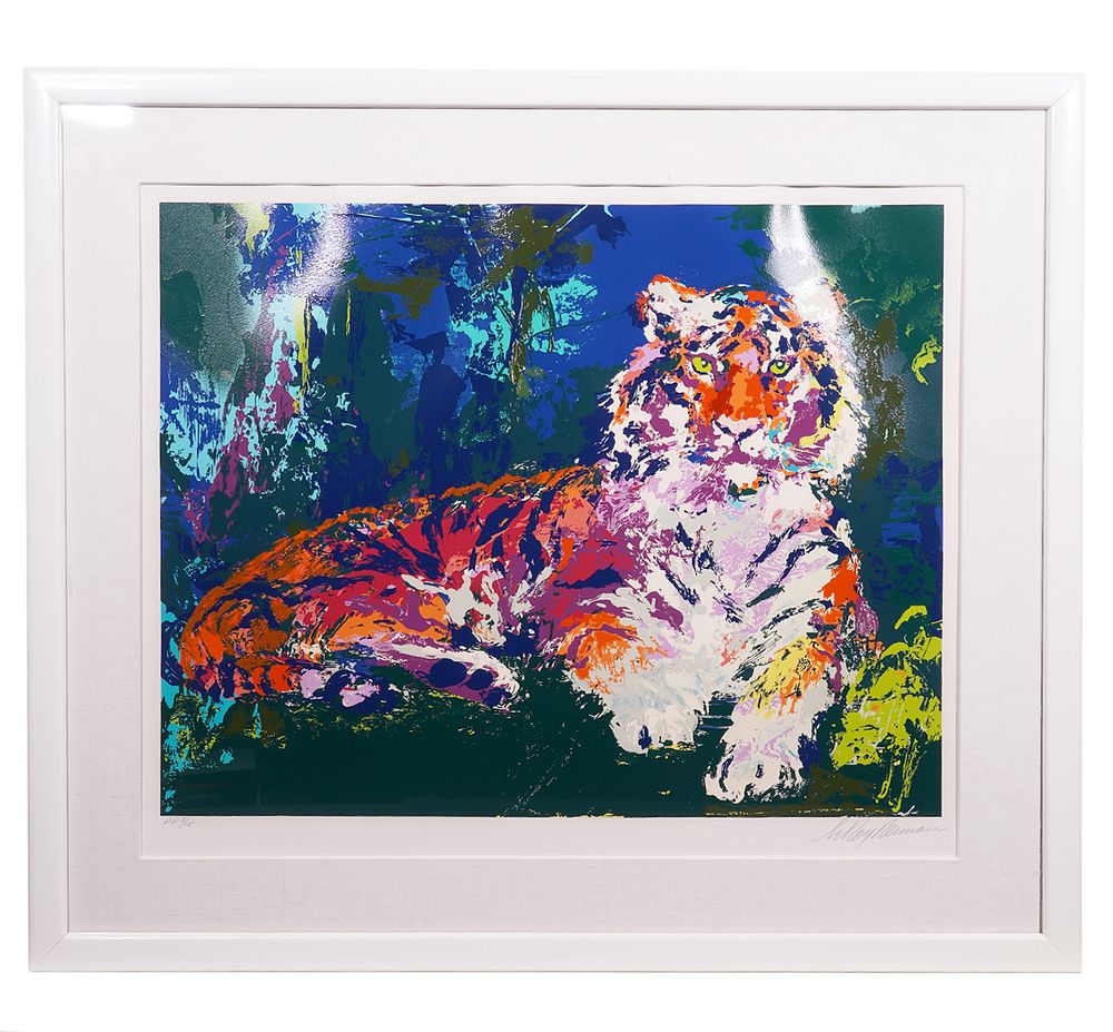 Appraisal: Leroy Neiman 'Tiger' Serigraph on Paper Leroy Neiman America -