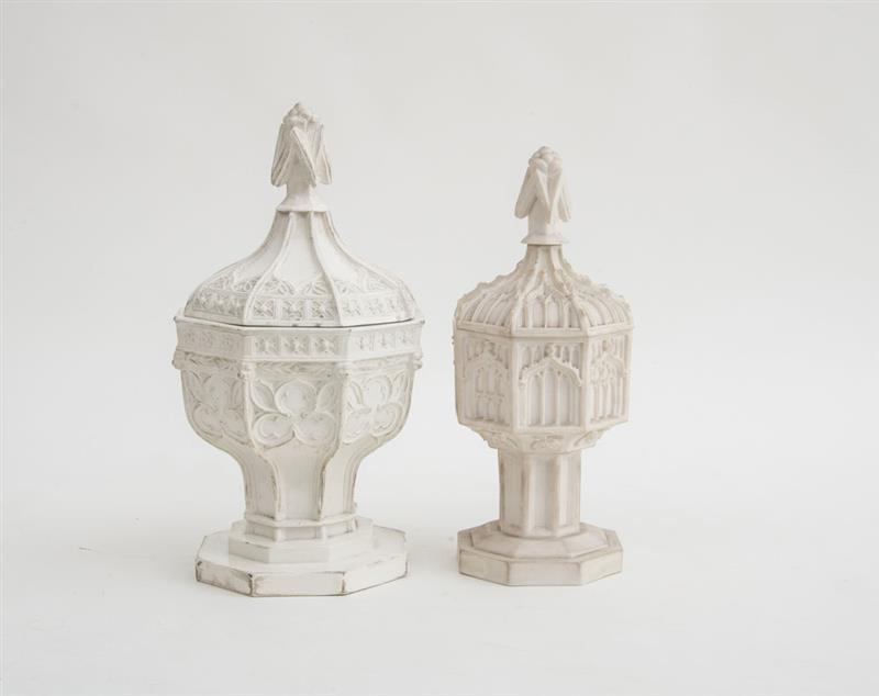 Appraisal: MINTON STONEWARE GOTHIC FONT AND COVER Based on a font