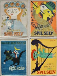 Appraisal: Bjorn Wiinblad lithographs Spil Selv posters by Bjorn Wiinblad Musik