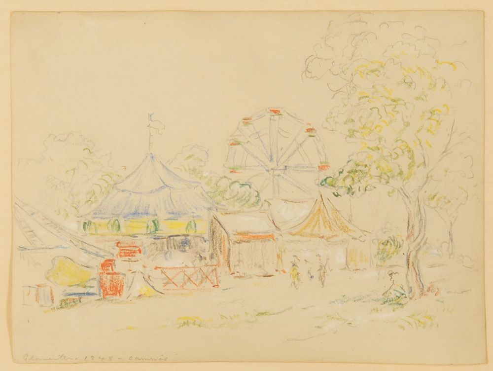 Appraisal: REYNOLDS BEALAmerican - Gloucester - Carnival Unsigned Titled lower left