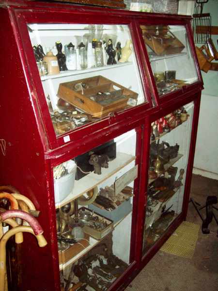 Appraisal: AN ANTIQUE FOUR DOOR DISPLAY CASE