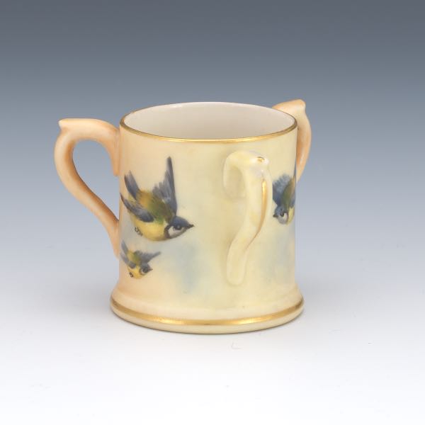 Appraisal: EARLY ROYAL WORCESTER MINIATURE TYG DATED x Small porcelain mug