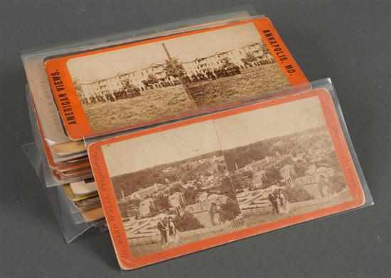 Appraisal: Stereo cards Group of thirty-five views various scenes in and