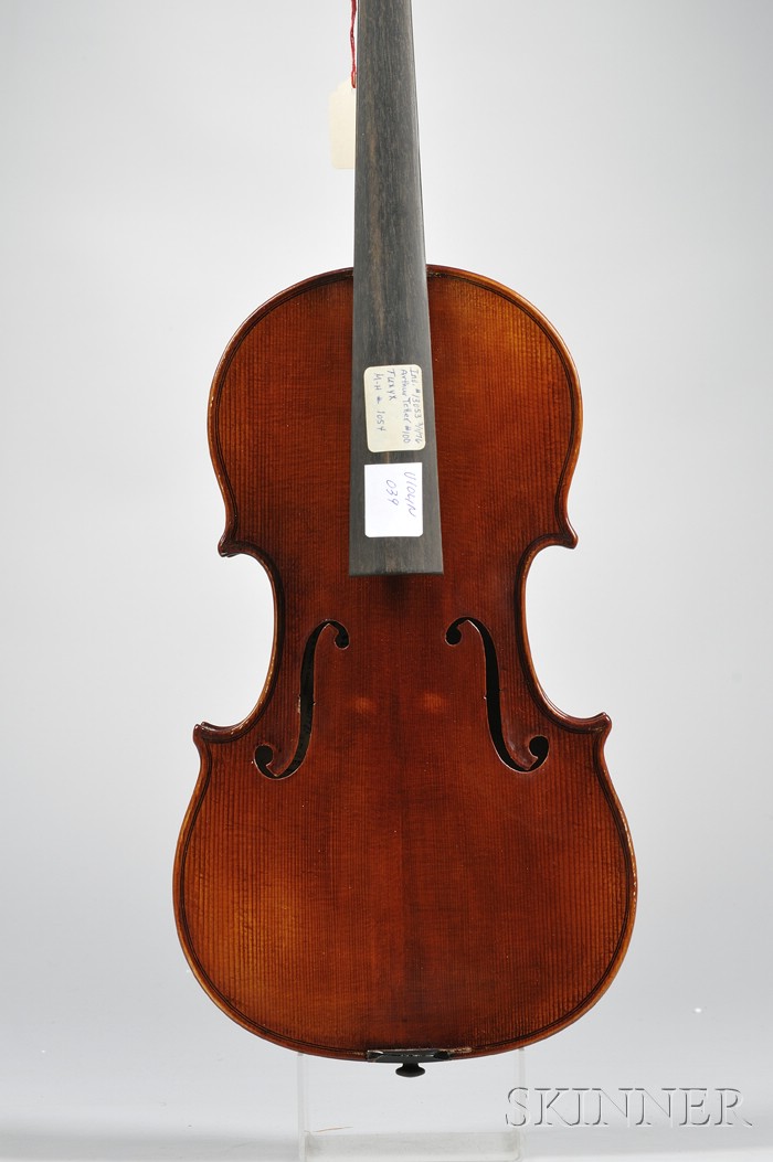 Appraisal: Modern Violin Arthur Teller Erlangen bearing the maker's label length