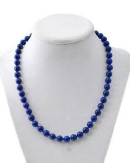 Appraisal: Ladies Lapis Lazuli Beaded Necklace w k Clasp Ladies lapis