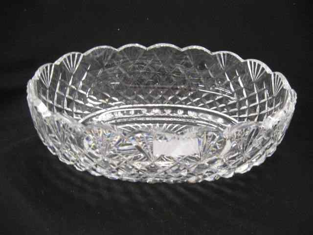 Appraisal: Waterford Cut Crystal Oval Centerpiece Bowl '' x '' signed