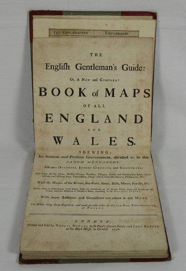 Appraisal: Bowles T and J printers The English Gentleman's Guide or