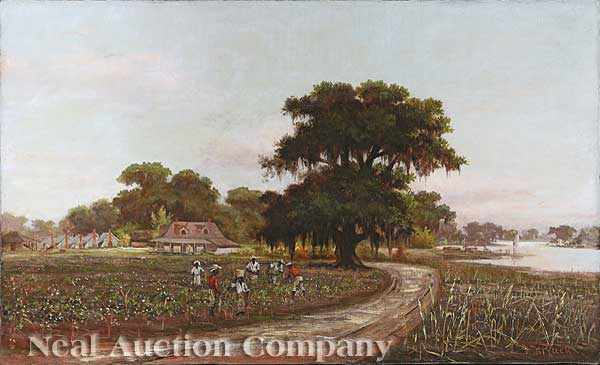 Appraisal: William Henry Buck American New Orleans - Picking Cotton Louisiana