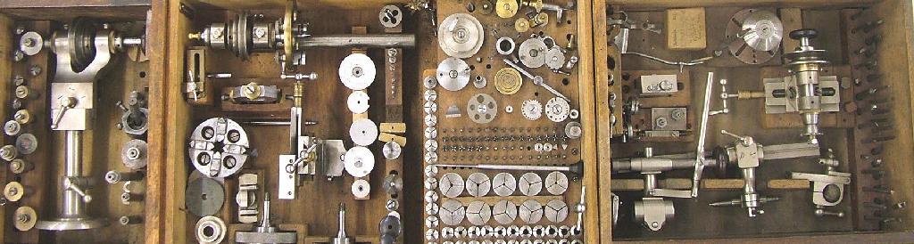 Appraisal: Very good and comprehensive Lorch watchmaker's lathe and accessories contained