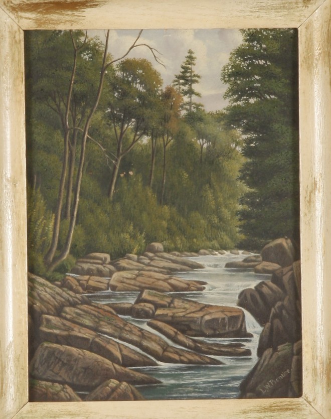 Appraisal: Levi Wells Prentice South Inlet Raquette Lake Adirondack Mountains New