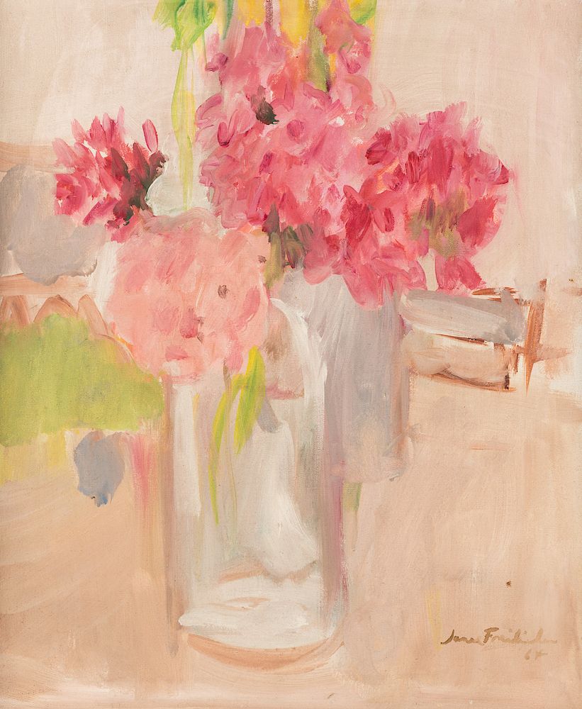 Appraisal: JANE FREILICHER AMERICAN - JANE FREILICHER AMERICAN - Flowers in