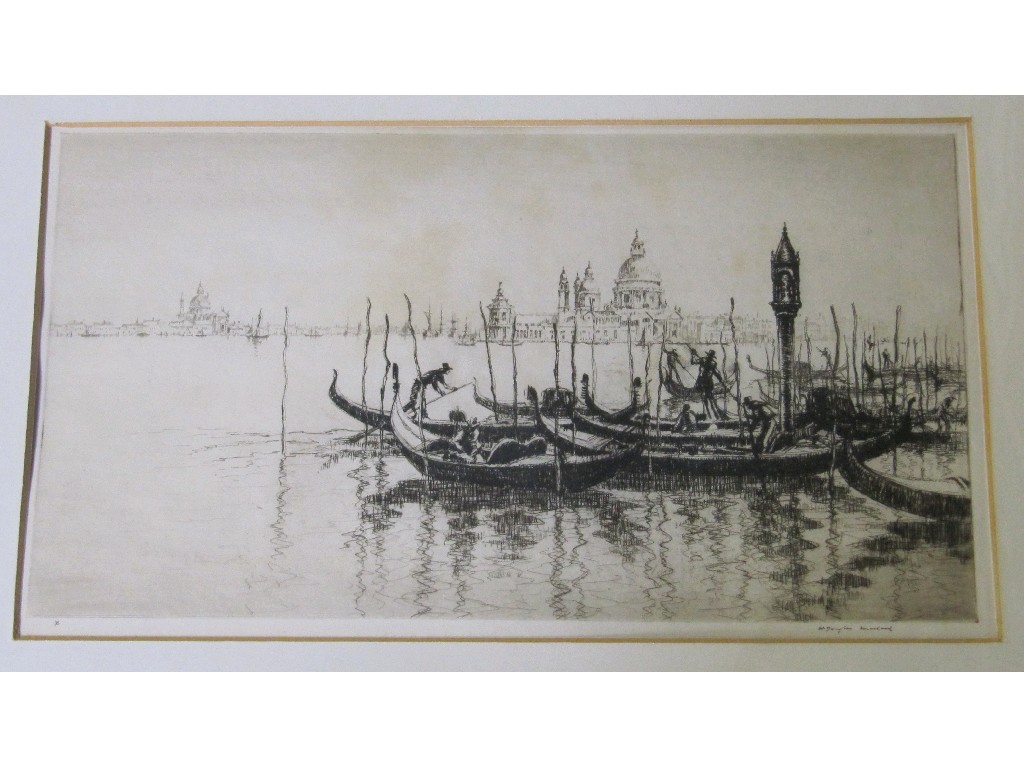 Appraisal: WILLIAM DOUGLAS MACLEOD - Etching 'Traghetti' signed in ink x