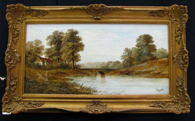 Appraisal: Goodwin x Oil on Canvas Signed Lower Right Depicting English