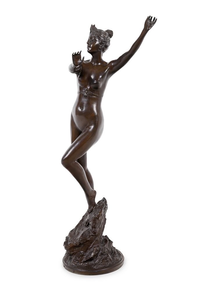 Appraisal: Paul Aichele German - Paul Aichele German - Diane bronze