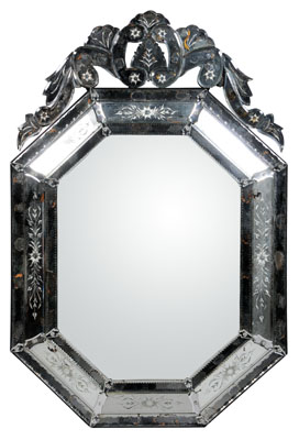 Appraisal: Venetian mirror-framed mirror appliqu cr