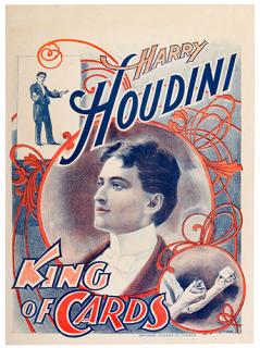 Appraisal: HOUDINI HARRY EHRICH WEISS Houdini King of Cards Chicago National